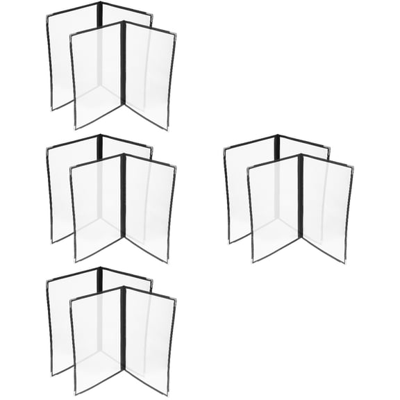 FRCOLOR 8 Pcs  Menu Cover for House PVC Transparent Binder Practical Menu Price Book Shell