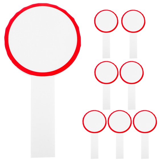 FRCOLOR 8 Pcs Scoreboard Classroom Small Answer Paddles Student Red