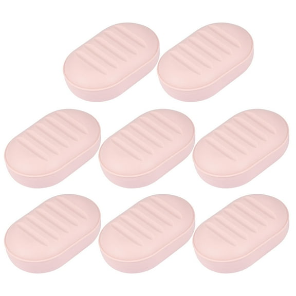 TINKSKY 8 Pcs Simple Soap Container Plastic Soap Case Travel Outdoor Home Soap Holder