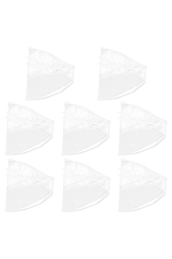 8 Pcs Waterproof Rain Bonnet Clear Plastic Rain Hat to Protect Hairstyle Clear Plastic Rain Hats for Women Protecting Hairstyle