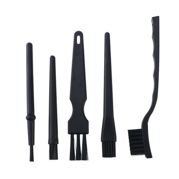 FRCOLOR 8 in 1 Plastic Handle Nylon Anti Static Cleaning Keyboard Brush Kit (Black)