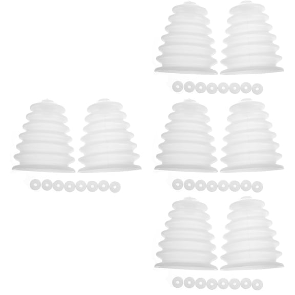 TAILTOSS Electric Drill Cover White Protective for Drilling and Dust Collection 8Pcs