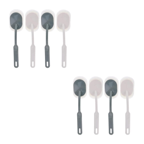 LABSERRON Bathroom Scrubber Assorted Color PP Scouring Pad Home Use 8Pcs