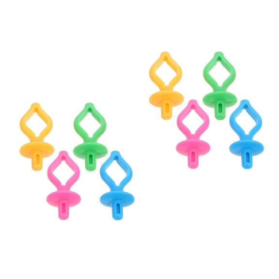 FRCOLOR 8 pcs  Silicone Bobbin Holders Vibrant Thread Clips  Quilting Thread Clips Colorful Bobbin Clips Sewing Bobbin Clips Silicone Bobbin Holders
