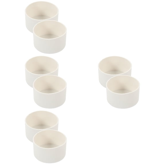 TAILTOSS White Silicone Bottle Boots Nonslip Multipurpose Cup Protectors for Bottles and Glasses