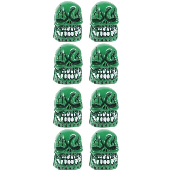 FRCOLOR 8 pcs Tire Valve Caps Small Skull Valves Caps Small Tire Valve Caps Replacement Valve Caps for Tire
