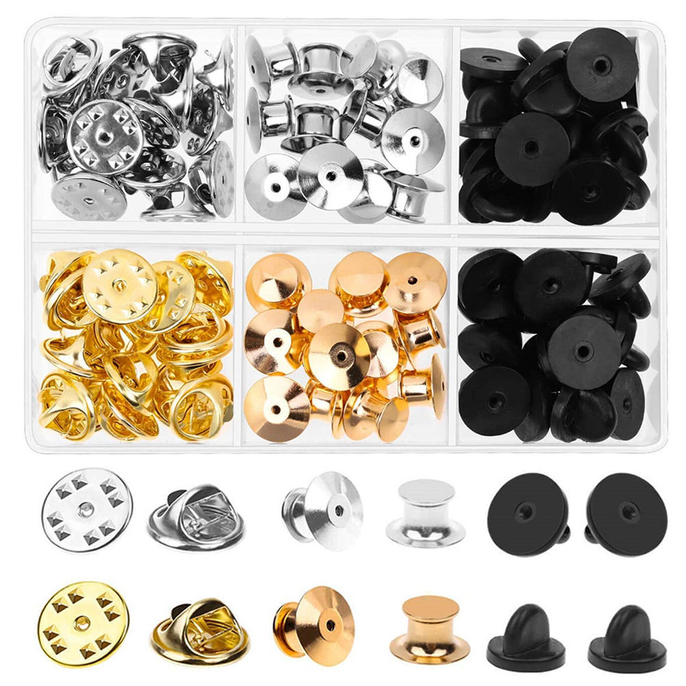 FRCOLOR 84 Pcs Daily Use Pin Clutch Replacement Backs Spring Latch ...