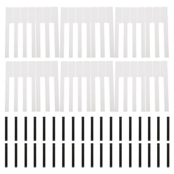 WRISTBIQUE 88Pcs White Professional Piano Keytops Durable Piano Supplies for Keyboard Repair