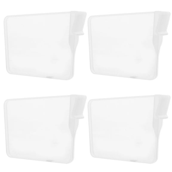 WRISTBIQUE Kitchen Gadgets Clear Shelf Divider 8Pcs Plastic for Home Organization