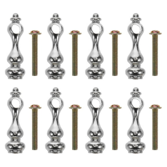 FRCOLOR 8pcs Gallery Spindles Pole Connectors Metal Spindles Glass Railing Spindles Glass Railing Connector Gallery Spindles Railing Spindles