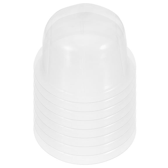 LABSERRON 8Pcs Transparent Plastic Hat Holders Dome Style for Baseball Caps Space Saving Storage