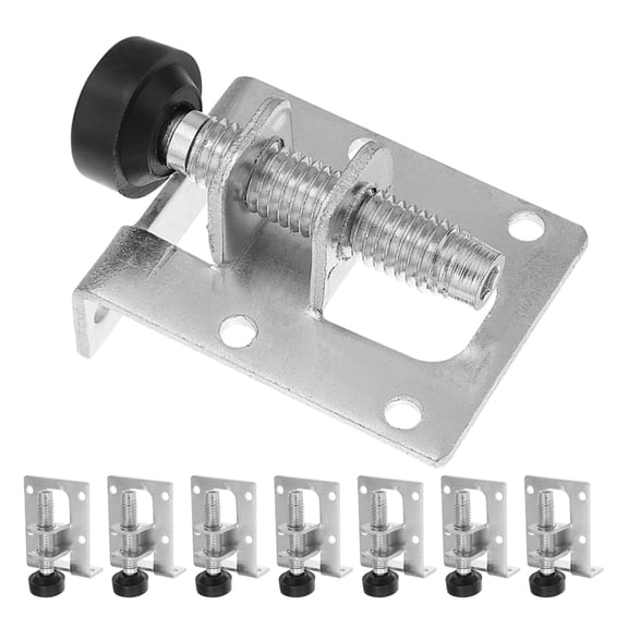 LABSERRON Adjustable Swivel Leveling Feet Steel Silver 8Pcs