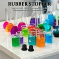 thumbnail image 1 of FRCOLOR 8pcs Laboratory Rubber Stoppers for Vials Lab Bottle Sealing Plugs Rubber Corks for Test Tubes Household Kitchen Use, 1 of 8