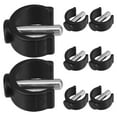 thumbnail image 1 of FRCOLOR 8pcs Plastic Toilet Safety Rails Locking Clips Replacement Toilet Seat Risers Tube Pin Locks Replacement Clips Iorn Locking for Assembly, 1 of 8