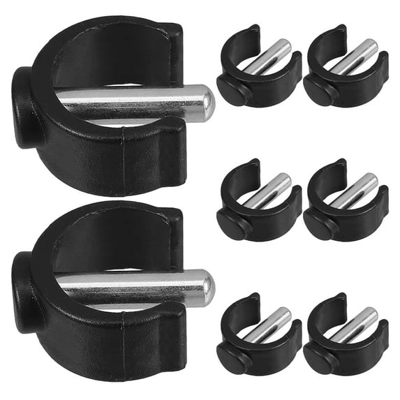 FRCOLOR 8pcs Plastic Toilet Safety Rails Locking Clips Replacement Toilet Seat Risers Tube Pin Locks Replacement Clips Iorn Locking for Assembly