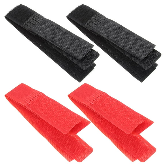 FRCOLOR 8pcs Rooster Anti-hook Neck Rings Prevent Rooster Crowing Collar Pet Supplies (4pcs Red, 4pcs Black)