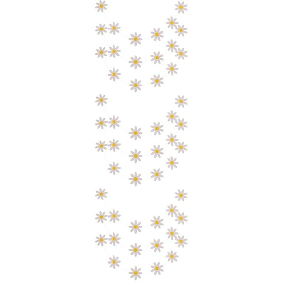 FRCOLOR 9 pcs Daisy Banner Garland Daisy Party Hanging Flag Girls Birthday