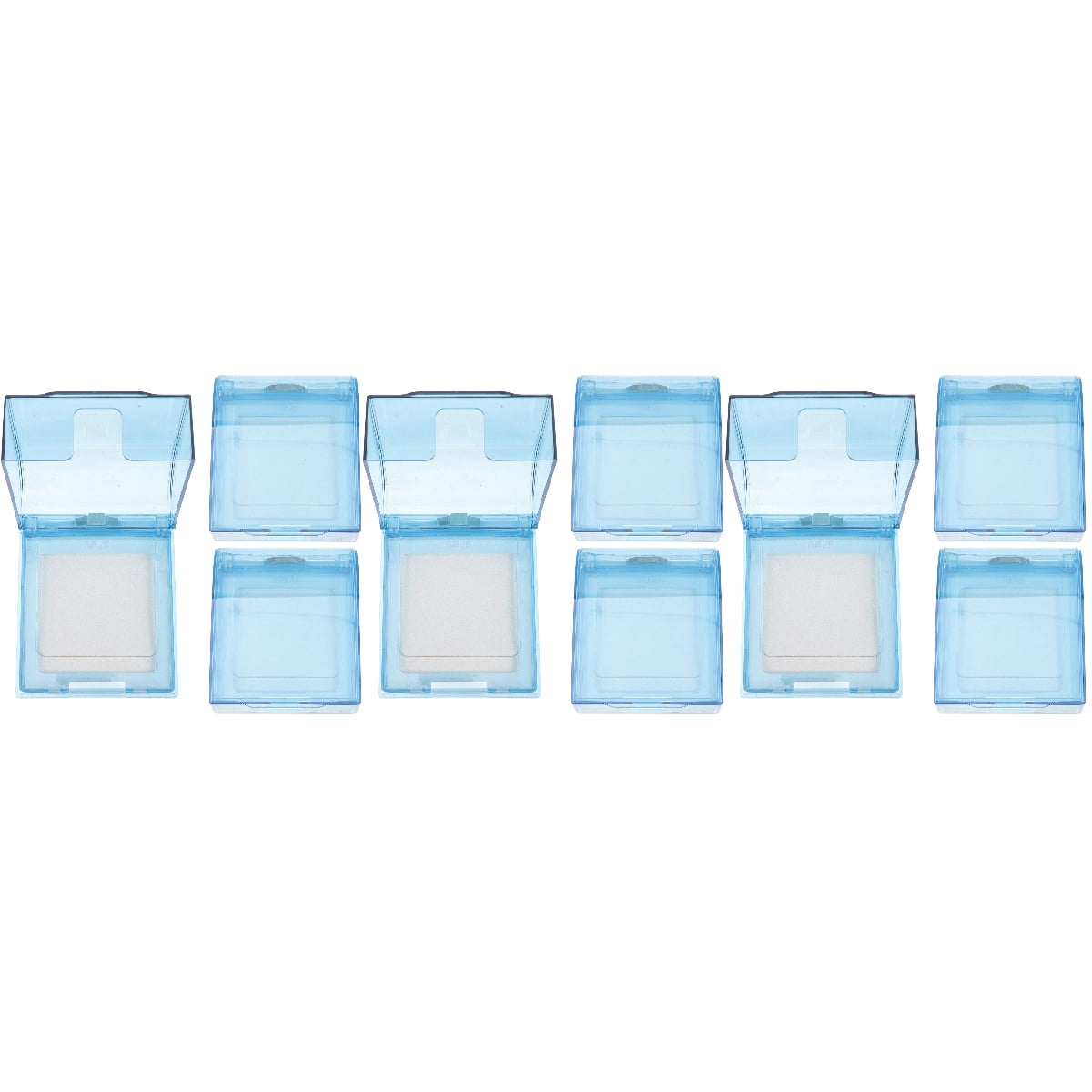 TAILTOSS Sky-Blue Wall Sockets Boxes Waterproof Case for Storage 9Pcs