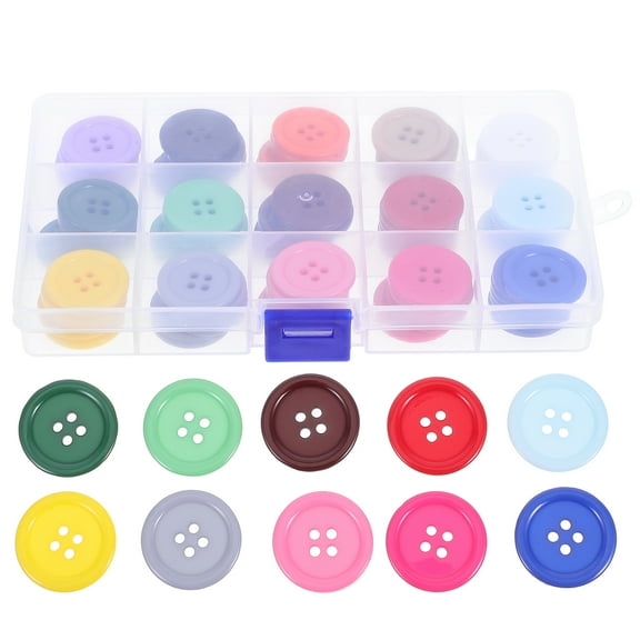 FRCOLOR 90 Pcs Large Button Buttons Hollow Accessories Sewing Resin