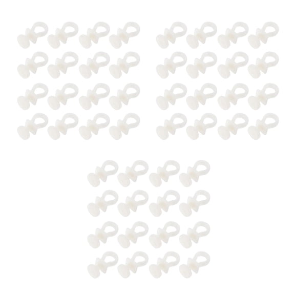 FRCOLOR 90 pcs Quiet Sliding Beige Plastic Curtain Track Rollers Gliders For Window And Shower Curtain Tracks Great For Ceiling Mounted Room Dividers Rv Bunk Bed Curtains