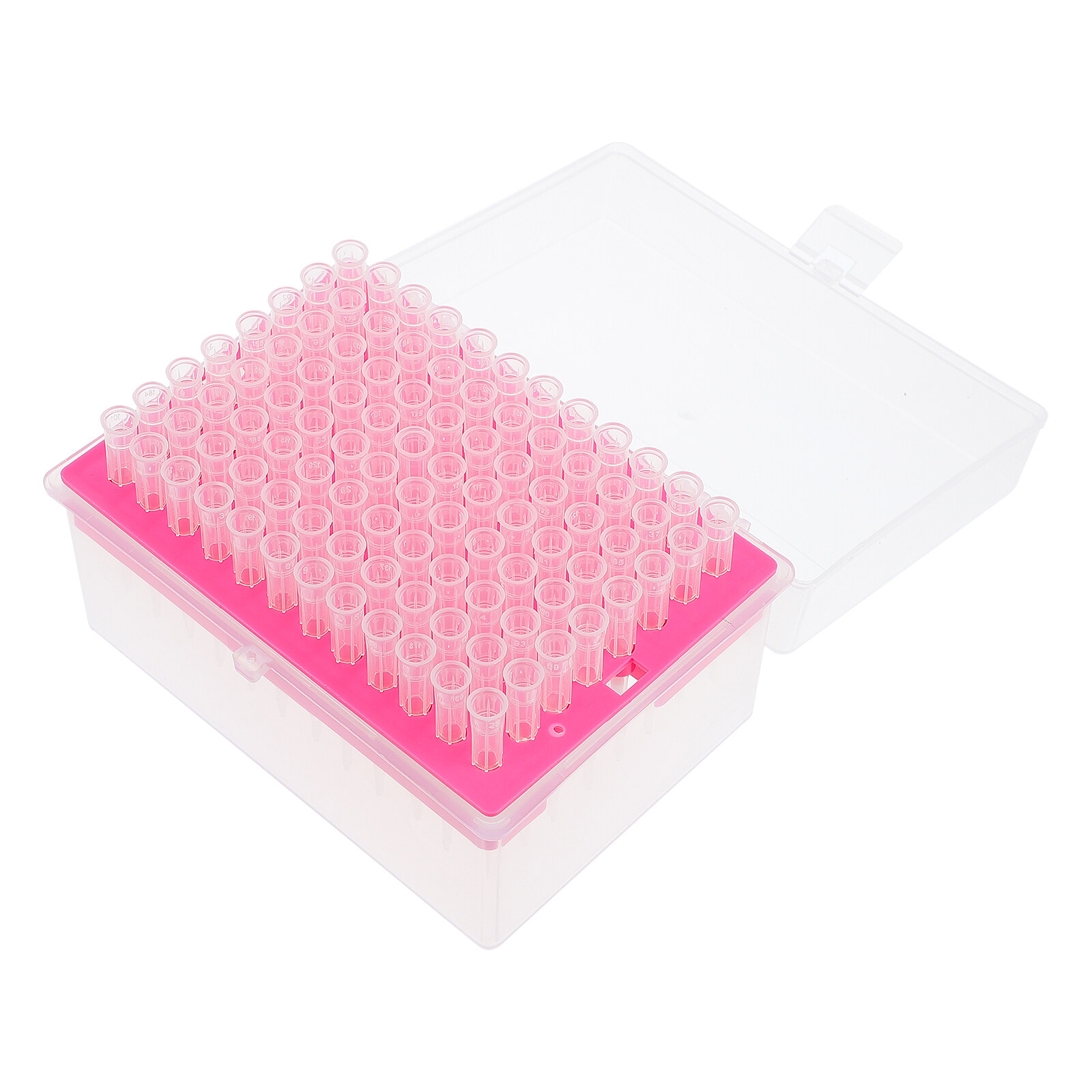 FRCOLOR 96pcs Transparent Liquid Pipette Pipettor Tips Filter Nozzle