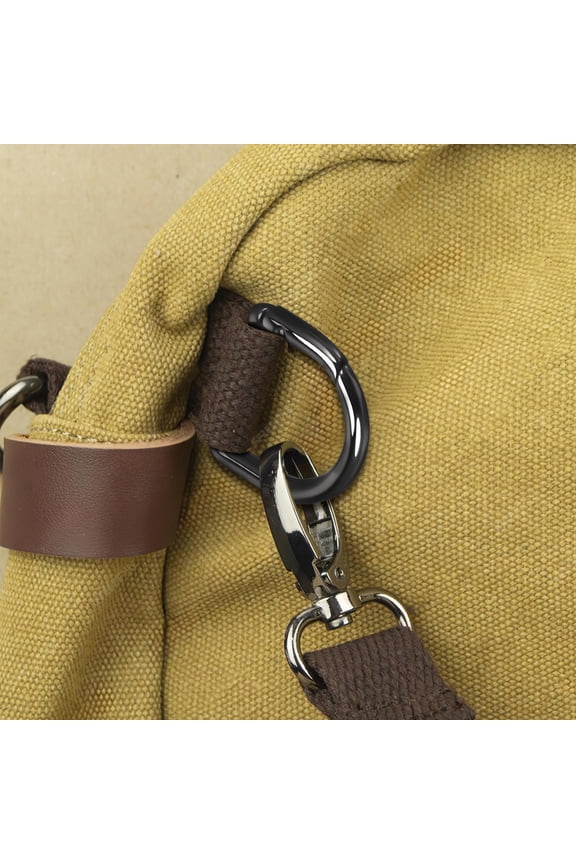 9pcs D Rings Spring Clip Metal D Ring Purse Strap Rings Key Hooks Belt Hooks Keychain Spring Snap Rings Key Rings Purse Clips