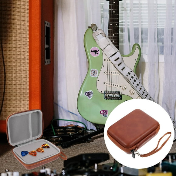 FRCOLOR Acoustic Electric Plectrum Bag Guitar Pick Bag EVA Durable Guitar Pick Wallet
