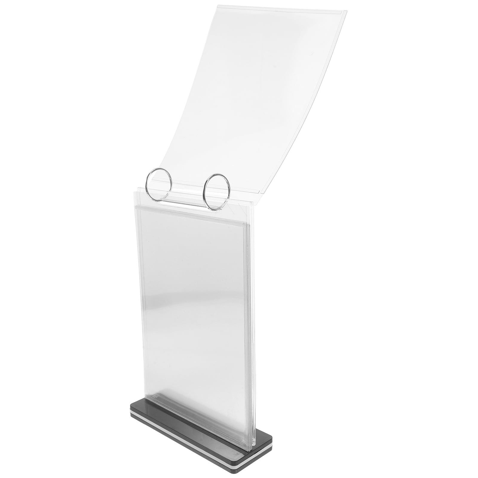 T-Shaped Multi-Page Flip Acrylic Sign Holder Botswana