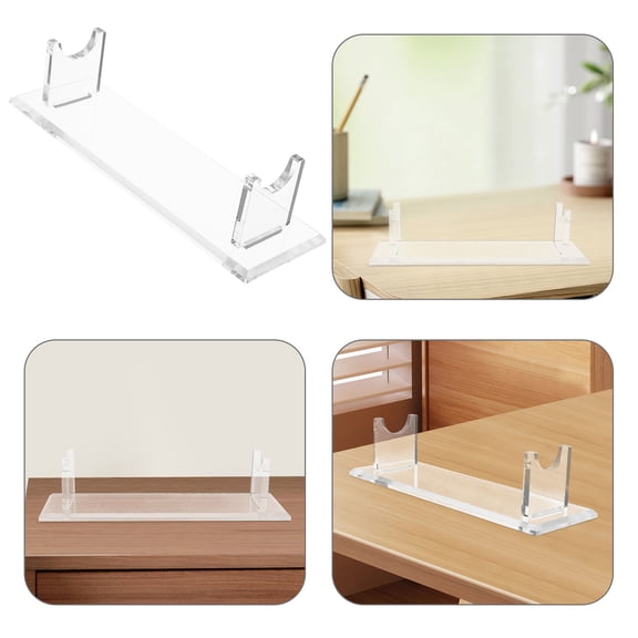FRCOLOR Acrylic Sword Wall Mount Display Holder Sword Hook Hanger Sword Desk Rack Stand For Horizontal Displaying Art Sword Retail