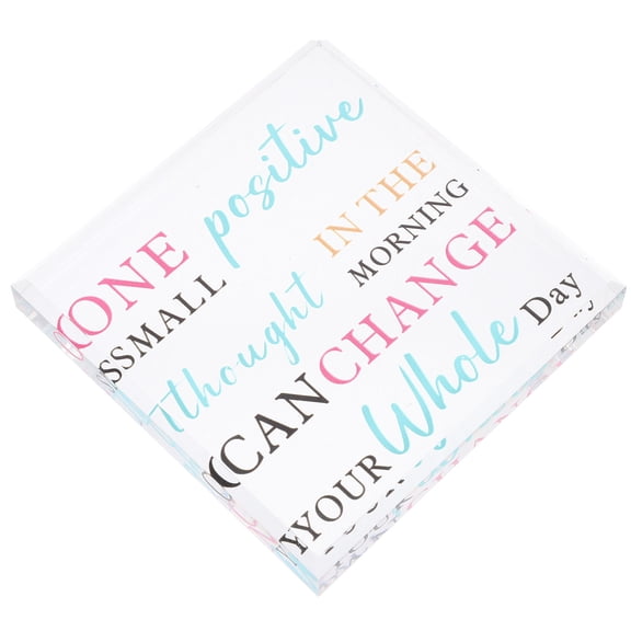 FRCOLOR Acrylic Table Placard for Decoration with Exquisite Craftsmanship and Elegant Design Transparent