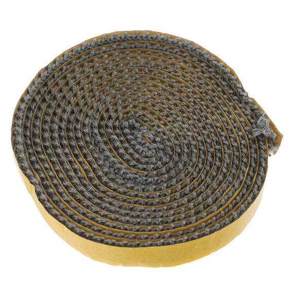 FRCOLOR Adhesive Fiberglass Rope Seal Fiberglass Rope Seal Gasket Replacement Flat Wood Stove Rope Gasket for Fireplaces Wood Stoves Doors