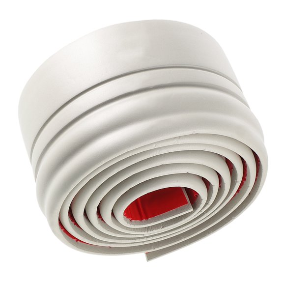 FRCOLOR Adhesive Wall Trim Self-adhesive Baseboard 500.00X9.80X0.70CM Light Grey