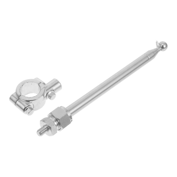 FRCOLOR Adjustable Stainless Steel Telescopic Antenna For Motorcycle Flagpole Bracket Dirt Bike Flag Mount For Off-Road And Street Bikes
