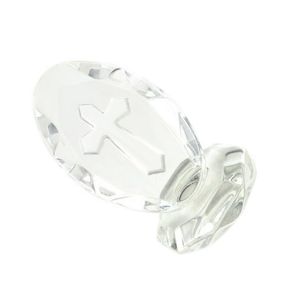 LABSERRON Oval Crystal Cross Photo Prop Family Members present 1Pcs 2In