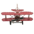 thumbnail image 1 of FRCOLOR Aircraft Model 1Pcs Red Biplane Shape For Table Ornament Living Room Bedroom Study Office, 1 of 8