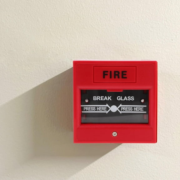 FRCOLOR Alarm Fire Door Buttons .60X8.60X3.50CM Red