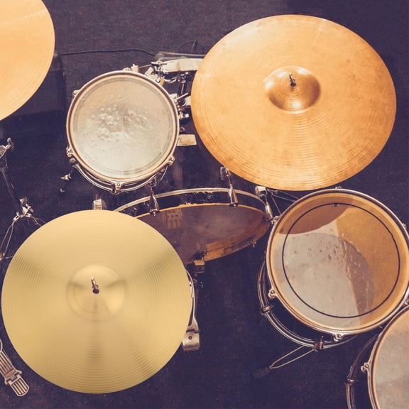 FRCOLOR Alloy Jazz Drum Cymbal For Practice Drum Sets Hardware Clear And Bright Tone Multiple Uses Including Crash Ride And Splash For Percussion Drum Accessories 14-Inch