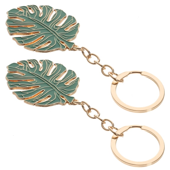 WRISTBIQUE Key Attachment Key Chains Alloy 2Pcs 4.7X1.6X0.4In