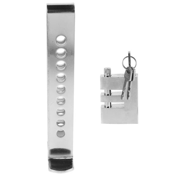 FRCOLOR Anti-Theft Car Device Adjustable Retractable U-Shaped Clutch Brake Lock Steering Wheel and Pedal Lock Stainless Steel Security Lock