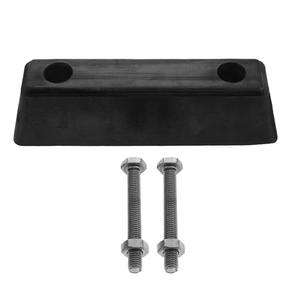 FRCOLOR Anti-collision Block Truck Rear Bumper Trailer Bumper 21.00X6.00X6.00CM Black