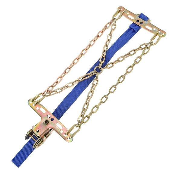 FRCOLOR  Anti-skid Chain Metal Tire Chains Snow Traction Mat Wheel Pads for Tires