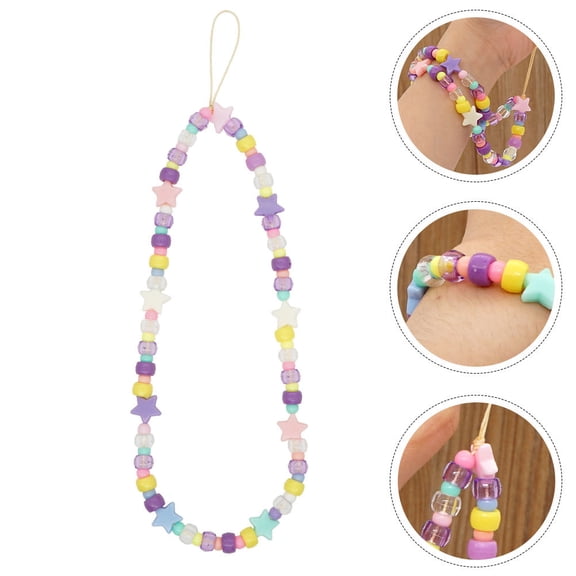 FRCOLOR  Anti-slip Wrist Rope Stylish Phone Strap with Star Decoration Child