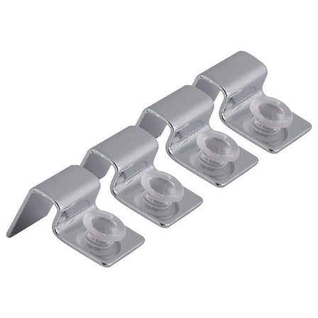 FRCOLOR Aquarium Clips 4pcs Stainless Steel Aquarium Fish Tank Glass Cover Clip Support Holder 8mm,1.18"X0.67"X0.59"
