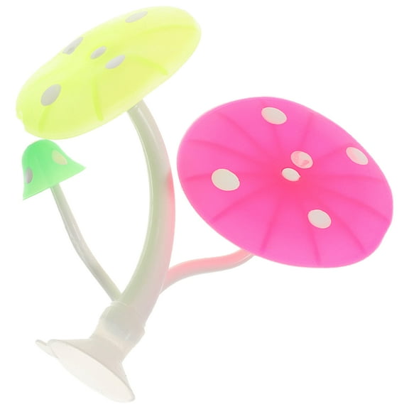 FRCOLOR  Aquarium Rest Bed Fish Tank Accessories Decorations Plants Bowl Mushrooms