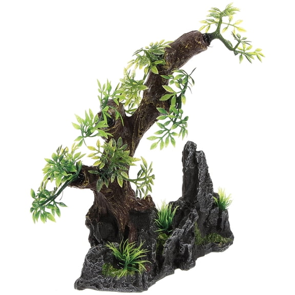 FRCOLOR Aquarium Simulated Welcoming Pine Ornaments 20x20cm