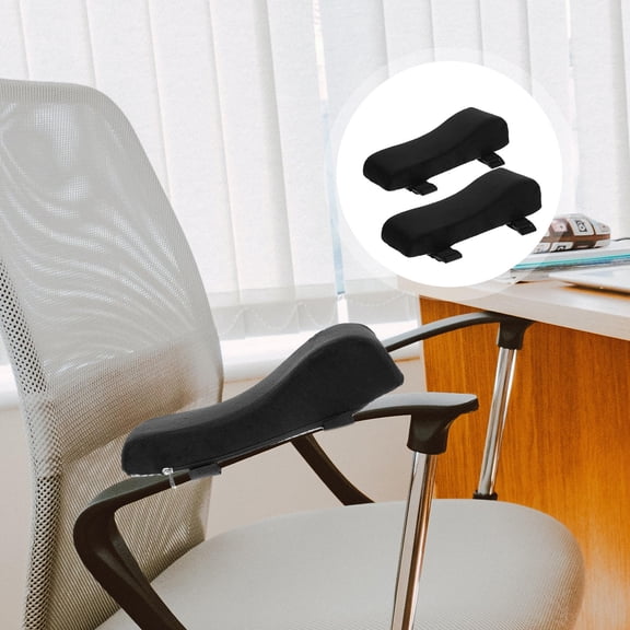FRCOLOR Armrest Pad Computer Arms Gaming Chair Cushion Desk Chairs for Black