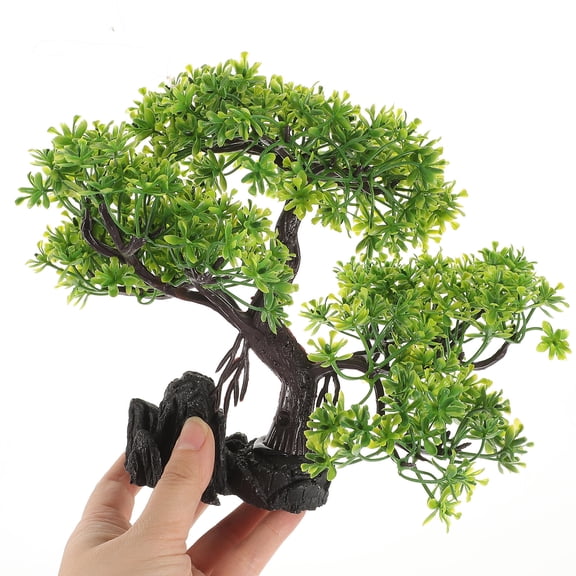 DECOMELODY Aquarium Plants Plastic Natural Flavor Aquarium Setup 1Pack 7.47in