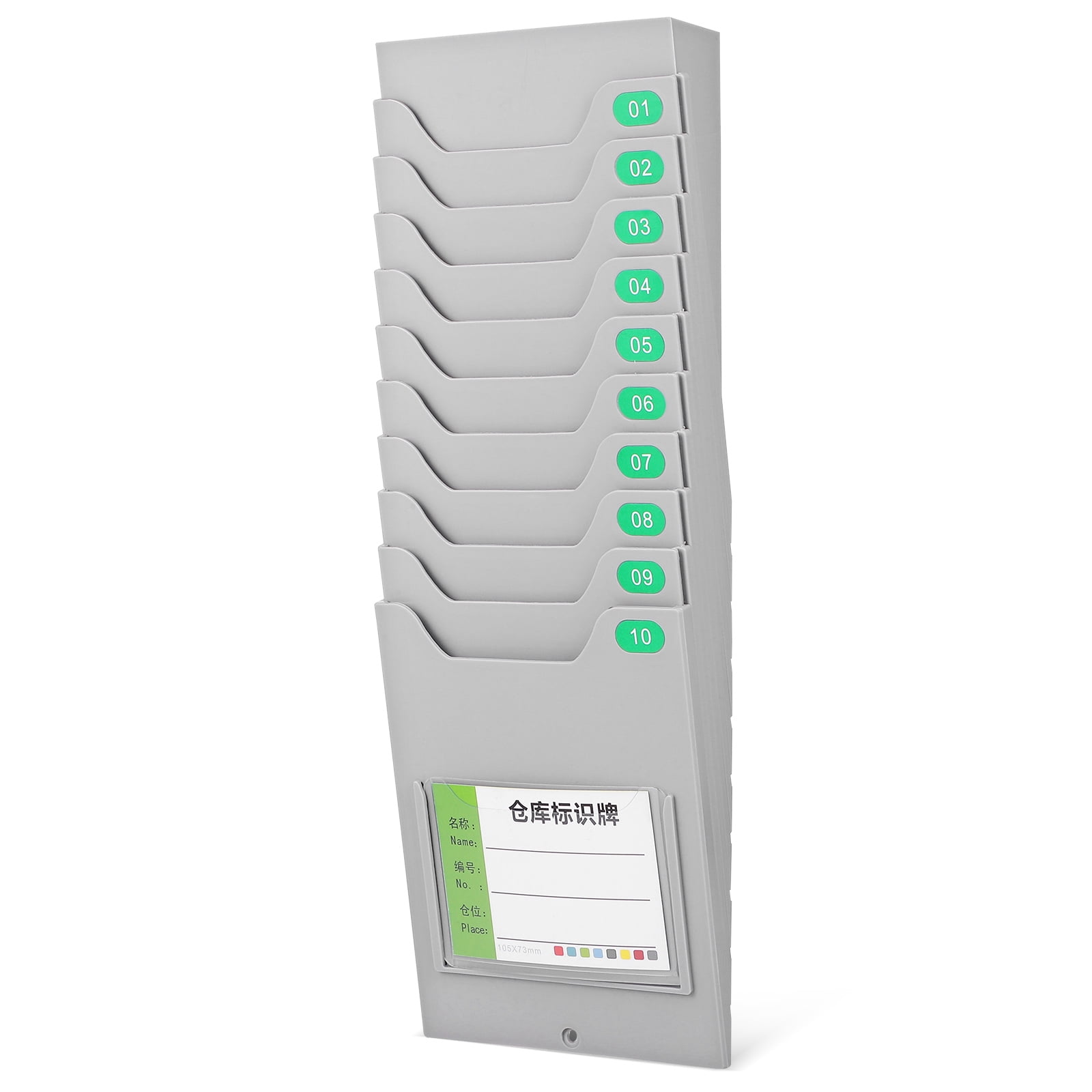 FRCOLOR Attendance Card Holder Expandable Wall Mounted Punch Card Rack ...