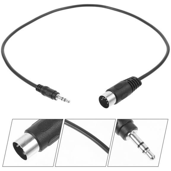 FRCOLOR Audio Adapter Cable 5 Pin Din Plug Cable 3.5mm Stereo Audio Cable for Radio Audio Equipment