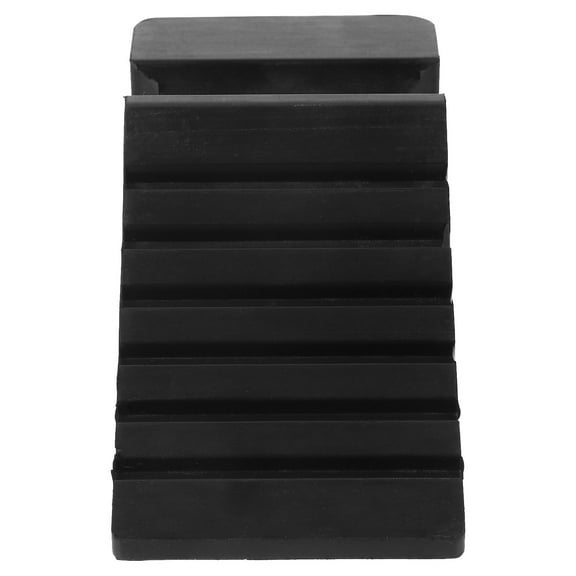 HAKIDZEL Portable Wheel Chock Black Rubber 1Set For Car